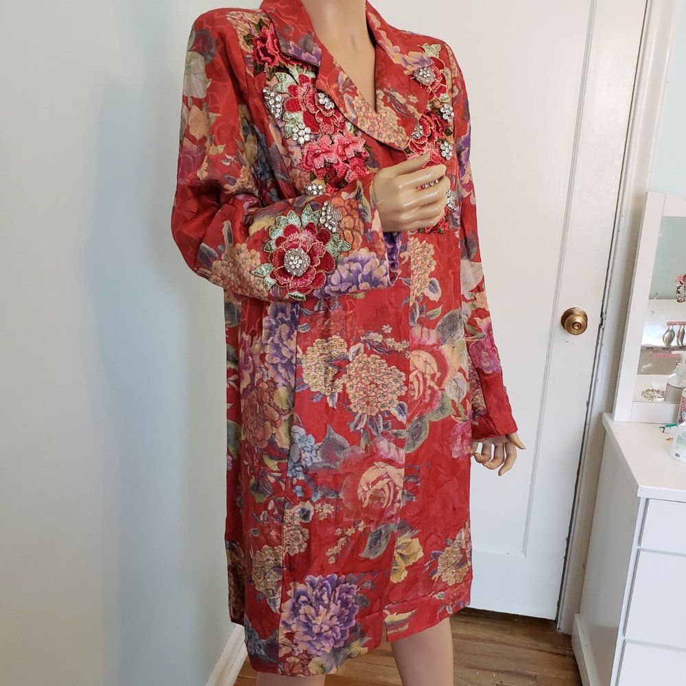 NWT JOHNNY WAS LA VIE FLEUR COAT. - Picture 4 of 17